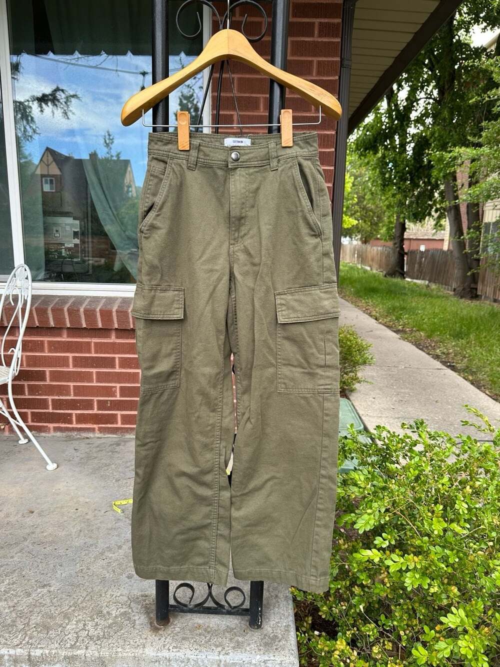 Cotton On Women's Army Green Bobby Wide Leg Cargo Pants